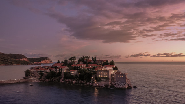 Aman Sveti Stefan, Montenegro – Property - Sveti Stefan at dusk