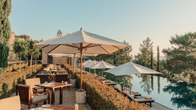 Amanruya, Turkey - Dining, Pool Pavilion Dining Terrace